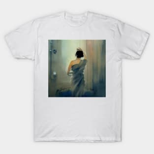 Woman in Bathrobe T-Shirt